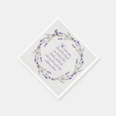 50e Jubileum Lavender Wreath Servet (Hoek)