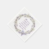 50e Jubileum Lavender Wreath Servet (Hoek)