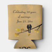 50e Jubileum Lovevogels Aangepast Blikjeskoeler (Achterkant)