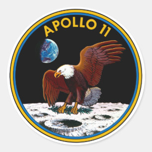 50e Jubileum maanlanding, Apollo 11 insignes: Ronde Sticker