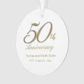 50e Jubileum Memento Ornament Gift (voorkant)