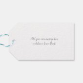 50e Jubileum met gouden bruiloft wit Cadeaulabel (Achterkant Horizontaal)