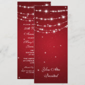 50e Jubileum met mousserende keten Rood Kaart (Voorkant / Achterkant)