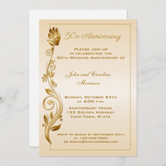 50e Jubileum met schuifwiel Kaart (Voorkant / Achterkant)