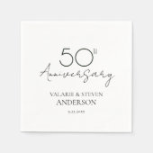 50e Jubileum Minimal servetten (Voorkant)