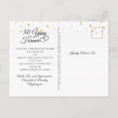 50e Jubileum Monogram Gold Hartelijk dank Briefkaart