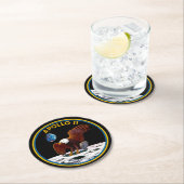 50e Jubileum Moon Landing, Apollo 11 insignia: Ronde Kartonnen Onderzetter (Insitu)