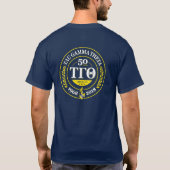 50e Jubileum Navy Logo Shirt met voor- en achterka (Achterkant)