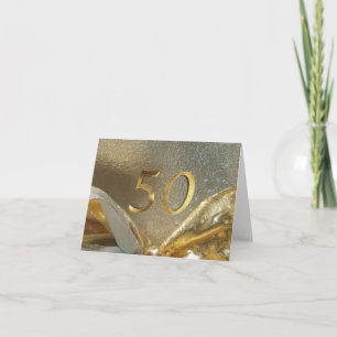 50e Jubileum nummer 50 jaar jubileum elegant Kaart