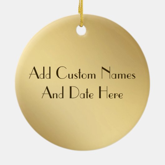 50e Jubileum of 50e geboortedag Keramisch Ornament (Achterkant)