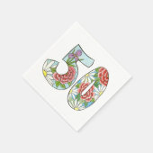 50e Jubileum of Birthday Paper Napkins Servet (Hoek)
