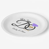 50e Jubileum op maat Papieren Bordje (Gekanteld)