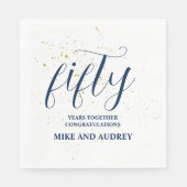 50e Jubileum op maat Servet (Voorkant)