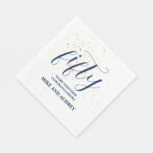 50e Jubileum op maat Servet (Hoek)