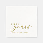 50e Jubileum op maat Servet (Voorkant)