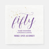 50e Jubileum op maat Servet (Voorkant)