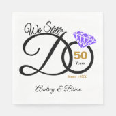 50e Jubileum op maat Servet (Voorkant)
