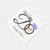 50e Jubileum op maat Servet (Hoek)