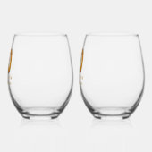 50e Jubileum op maat Wijnglas Zonder Voet (Links)