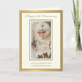 50e Jubileum Ordination Chalice Elegant Kaart (Voorkant)