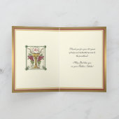 50e Jubileum Ordination Priest at Altar Card Kaart (Binnen)