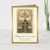 50e Jubileum Ordination Priest at Altar Card Kaart (Voorkant)