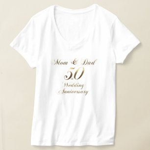 50e Jubileum Ouders Golden Wedding T-Shirt