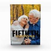 50e Jubileum Oversized Typografie Overlay Fotoblokken (Voorkant)