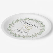 50e Jubileum Papieren Bordje (Gekanteld)