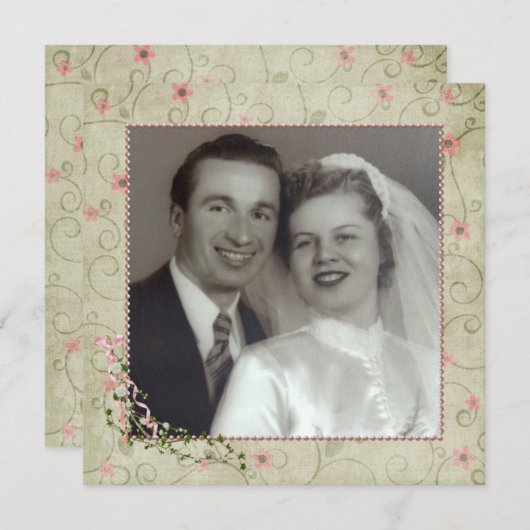 50e Jubileum Partij met Foto Kaart (Voorkant / Achterkant)