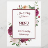 50e Jubileum Partij - Ontvangst Menu (Voorkant)