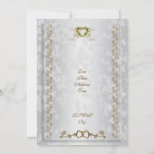 50e Jubileum partijenuitnodiging Victoriaans engel Kaart (Achterkant)