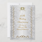 50e Jubileum partijenuitnodiging Victoriaans engel Kaart (Voorkant)