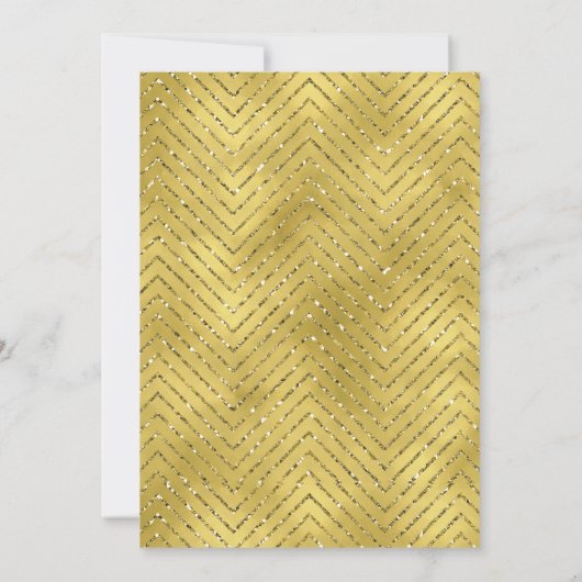 50e Jubileum partijuitnodiging, Faux Gold Kaart (Achterkant)