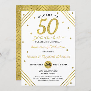 50e Jubileum partijuitnodiging, Faux Gold Kaart