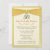 50e Jubileum partijuitnodiging -  goud Kaart (Voorkant)