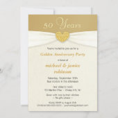 50e Jubileum partijuitnodiging - Klassiek verhaal Kaart (Achterkant)