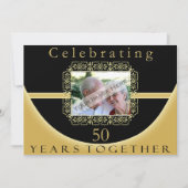 50e Jubileum partijuitnodiging met foto Kaart (Voorkant)