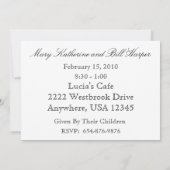 50e Jubileum partijuitnodiging met foto Kaart (Achterkant)