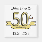  50e Jubileum Party Favor Magnet (Voorkant)