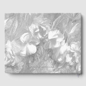 50e Jubileum Party White Flowers and Lace Gastenboek (Achterkant)