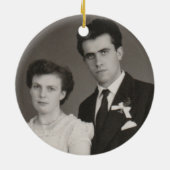 50e Jubileum Photo Keepomwille Keramisch Ornament (Achterkant)