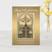 50e Jubileum priesterwijding op het altaar Kaart (Gele Bloem)