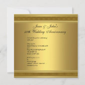 50e Jubileum  Red Jeweled Heart Gold 2 Kaart (Achterkant)