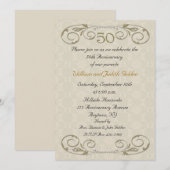 50e Jubileum  Rol Uitnodiging (Voorkant / Achterkant)