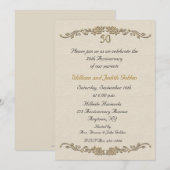 50e Jubileum Roos - Uitnodiging tot grensovergang (Voorkant / Achterkant)