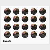 50e Jubileum ROZE & GOUD Roos Kant Sticker (Vel)