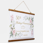 50e Jubileum Rozen Hoortstaart Hangend Wandkleed (Gebogen)