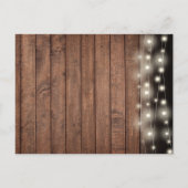 50e Jubileum Rustic Gold Hearts Sla de datum op Aankondigingskaart (Achterkant)