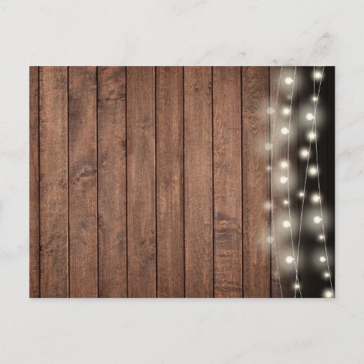 50e Jubileum Rustic Gold Hearts Sla de datum op Aankondigingskaart (Achterkant)